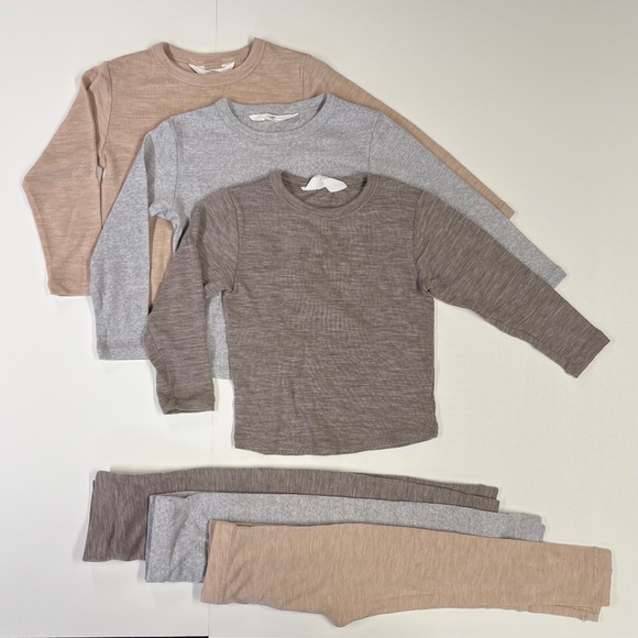 Bundle of 3 H&M Merino Wool Thermals Size 4T GUC - Picture 1 of 6